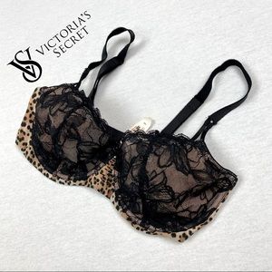Victoria’s Secret Leopard & Lace Unlined Demi Bra
